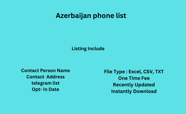Azerbaijan phone list