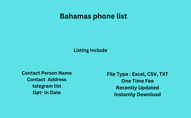 Bahamas phone list