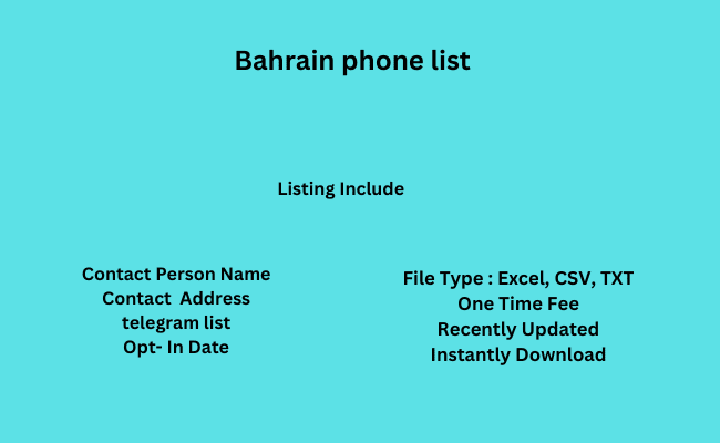 Bahrain phone list