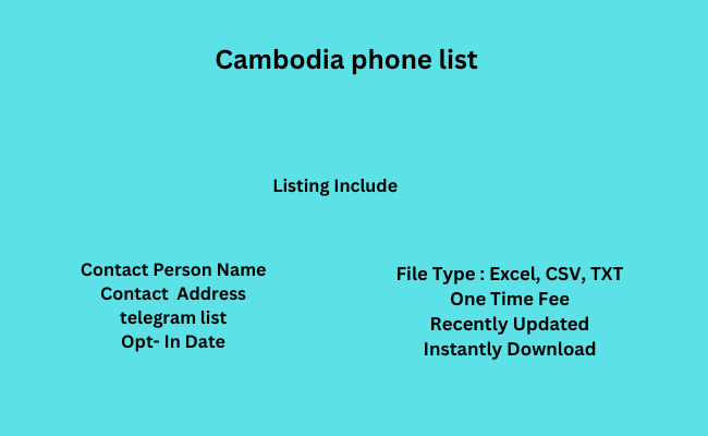 Cambodia phone list