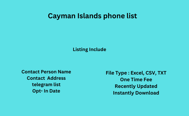 Cayman Islands phone list
