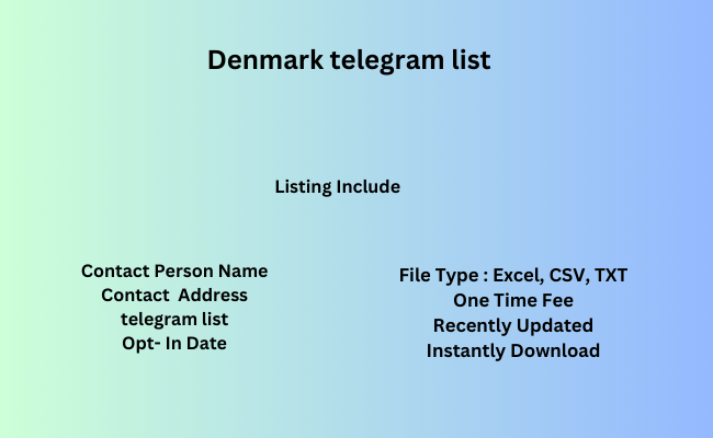 Denmark telegram list