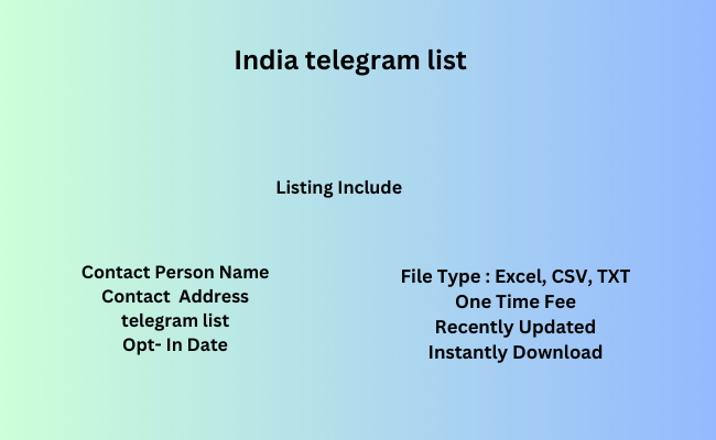 India telegram list
