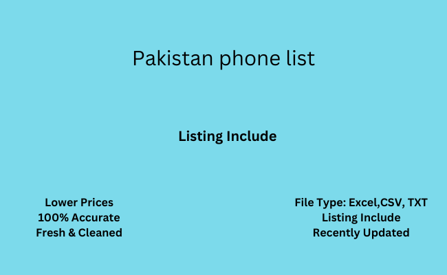 Pakistan phone list