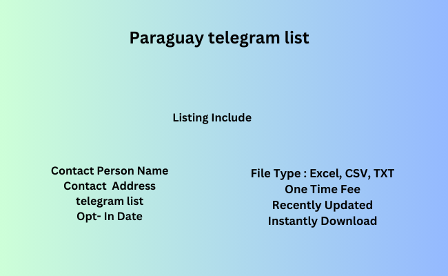 Paraguay telegram list