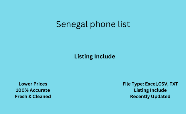 Senegal phone list