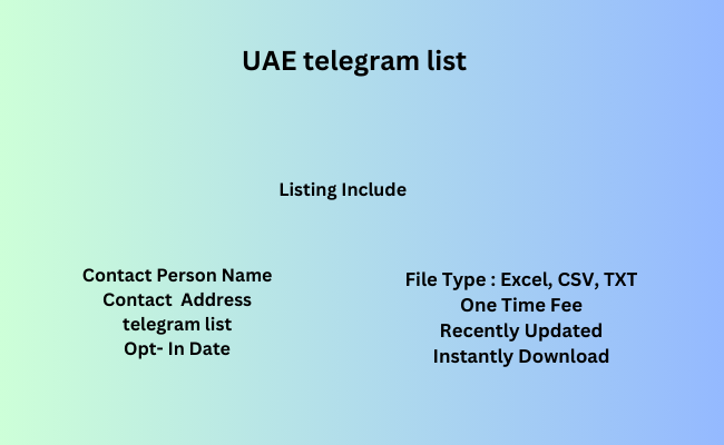 UAE telegram list