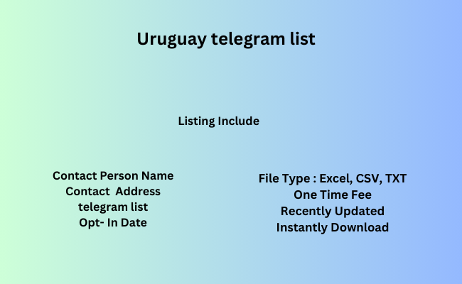 Uruguay telegram list